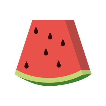 watermelon fruit icon image vector illustration design 