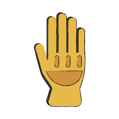 Firefighter glove icon vector illustration graphic design