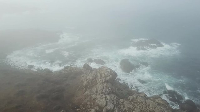 Fog and Northern California Coastline