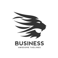 best Lion head logo vector - lion vector concept illustration. Lion head logo. Wild lion head graphic illustration. Wilde cat logo sign. Pride of lion logo sign. Design element.
