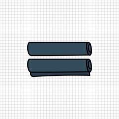 Vector of stationery doodle style