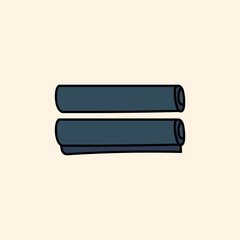 Vector of stationery doodle style