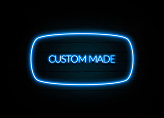 Custom Made  - colorful Neon Sign on brickwall