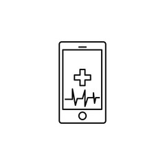 Technology Trends phone health pulse Icon