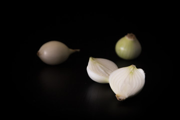 White onions. Fresh organic raw white onion