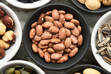 collection of different legumes for background