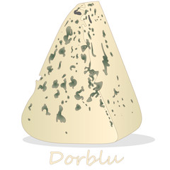 Blue cheese collection - dorblu illustration