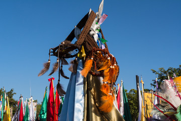 Adornos para la fiesta de la Virgen de Zapopan.