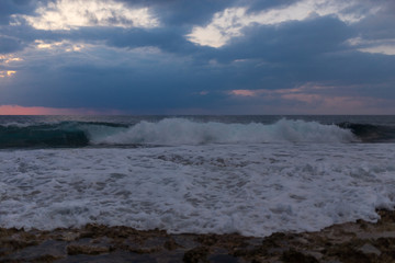 Landscape: Easy storm at sea.