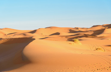 Fototapeta na wymiar Erg Chebbi Sand dunes near Merzouga, Morocco