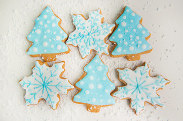 Christmas gingerbread cookies 