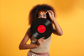 Portrait of a pretty afro american woman