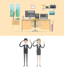 Composer Workspace Background and Character Concept