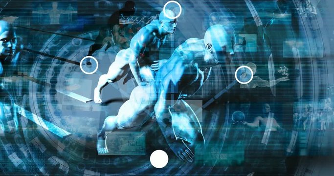 Futuristic Technology Concept as a Presentation Background