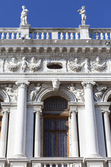 National Library of St Mark's (Biblioteca Marciana), facade, Venice, Italy