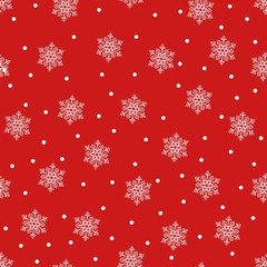 Merry Christmas and a Happy New Year! A set of seamless backgrounds with traditional symbols: snowflakes on a blue background