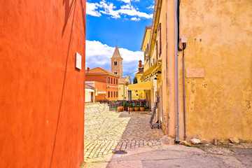 Fototapeta na wymiar Colorful architecture of historic town of Nin