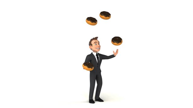 Fun businessman - 3D Animation