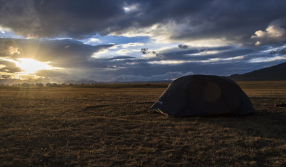 Obraz premium Kyrgyzstan, yurts