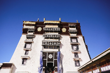 stupa in the ancient Tibetan monastery