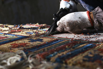 manufacture of oriental carpet