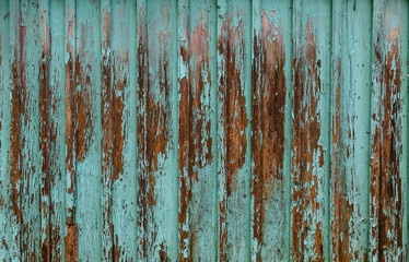 Wooden wall ornament and texture with old painted surface.