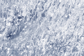 blue texture of cracked ice scratches