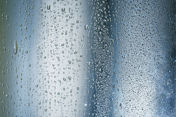 texture of a drop of rain on a glass wet transparent background