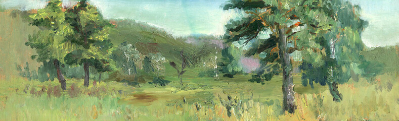 landscape with pines © kozh