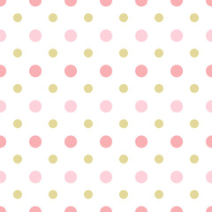 Abstract vector geometric dotted seamless pattern. Colored background. Wrapping paper. Print for interior design and fabric. Kids colorful background.