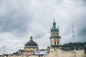 landscape view of old europian city