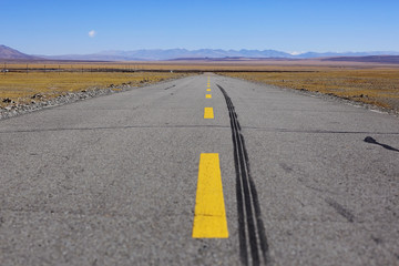 mountain road in tibet