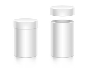 Paper white box mock-up template.