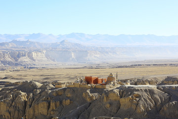 stupa in the ancient Tibetan monastery