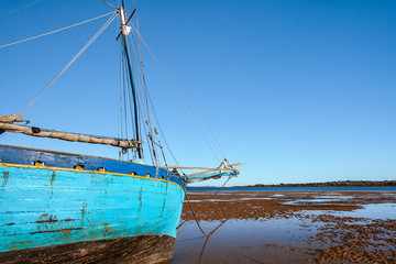 Malagasy schooner beached