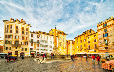 square of pantheon in Rome