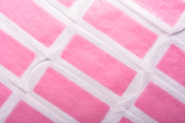 Hair removal wax strip. Depilation body hair background 