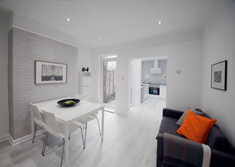 lounge living room in newly refurbished house