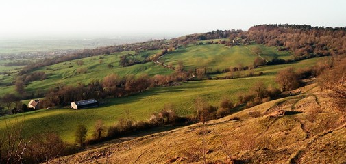 Naklejka premium Cleeve hill in Gloucestershire