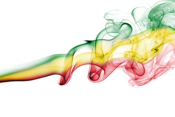 Ethiopia national smoke flag