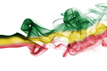 Ethiopia national smoke flag