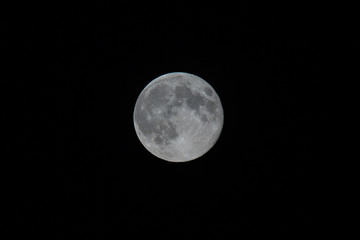 Full moon on the dark night