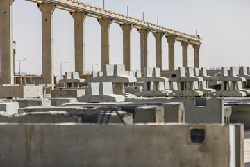 Aufnahmen aus dem Elementlager eines Betonfertigteilherstellers © Aquarius