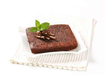 Double chocolate brownie