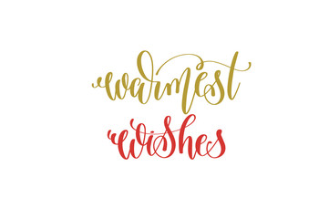 warmest wishes hand lettering holiday inscription to christmas