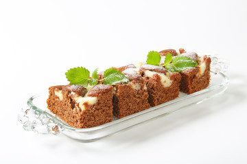Gingerbread cake with cheese