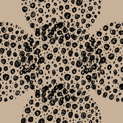 Seamless Hand Drawn Circle Modern Pattern