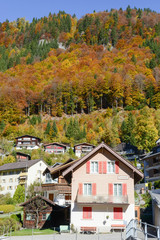 Landscape at the village of Engelberg on Switzerland