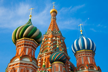 Fototapeta na wymiar St. Basil's Cathedral in the morning, Moscow, Russia