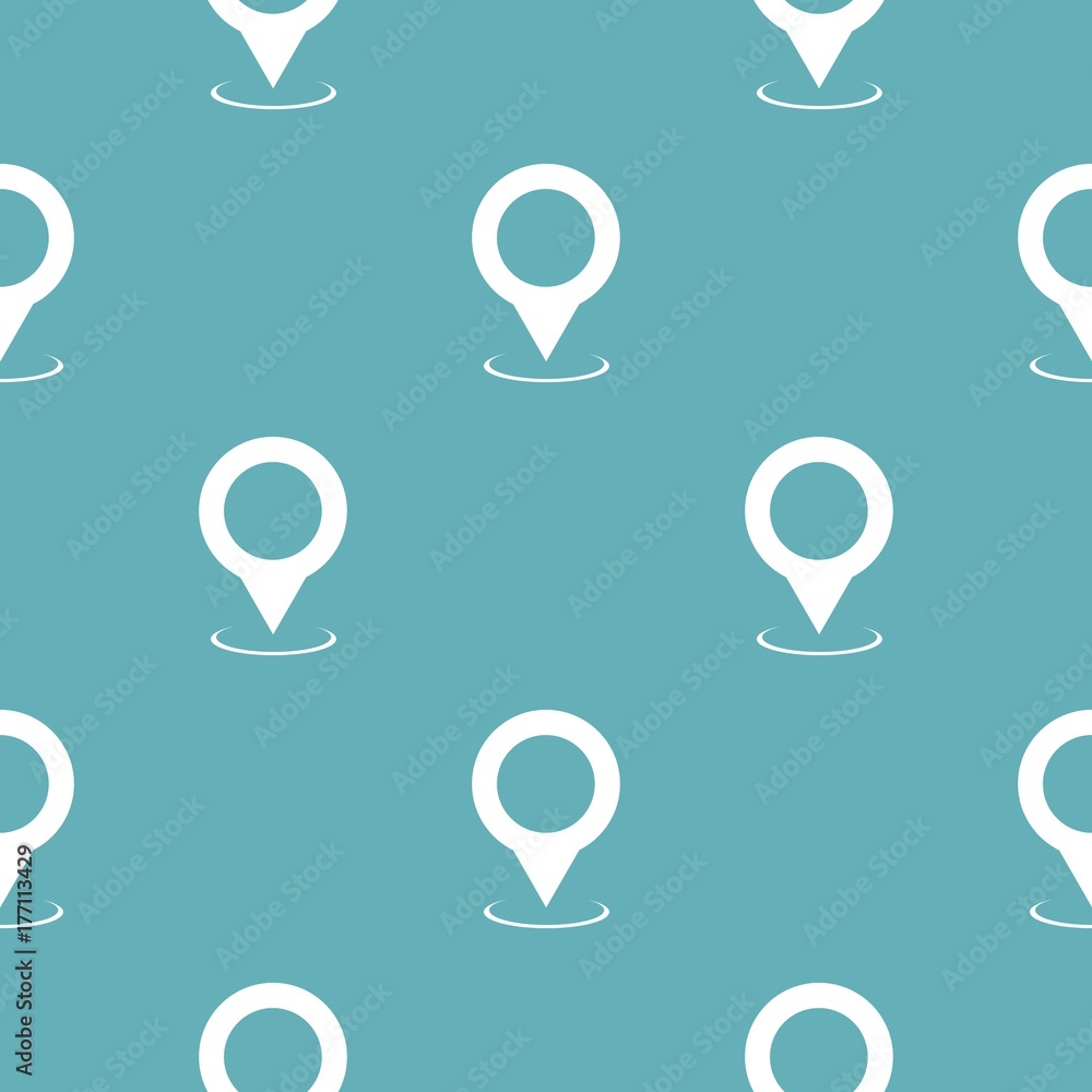 Poster map pointer pattern seamless blue